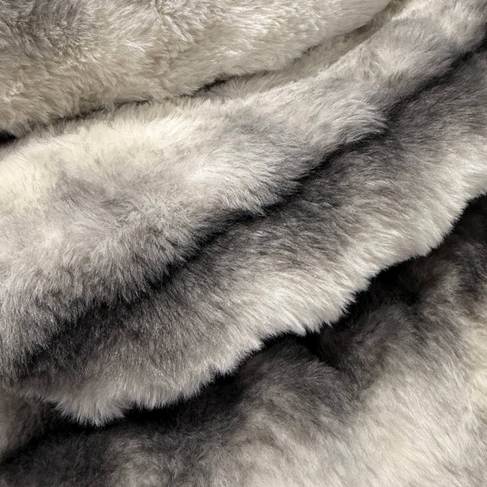 Feldman Gray Faux Chinchilla Fur